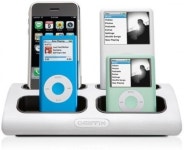 아이팟 4개 동시 충전하는 그리핀 파워독