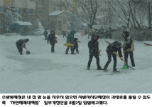 ‘내집 앞 눈’ 안 치우면 과태료 입법예고