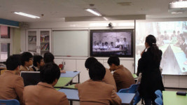 양영디지털고등학교 호주 고등학교와 함께 수업합니다