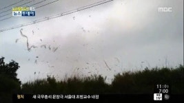 일산 용오름으로 토네이도 발생…회오리바람으로 마을 초토화