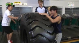 ‘우리동네 예체능’ 조타, 300kg 타이어 번쩍 괴력발휘 “들려요”