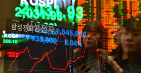 삼성전자, 전일대비 13만5000원내린 154만5000원 장 마감