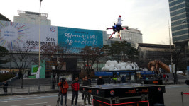 SK텔레콤, 드론으로 하늘에서 생방송 시대 연다