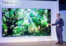 [CES 2018]삼성, 세계 최초 모듈형 마이크로 LED TV 더 월 공개