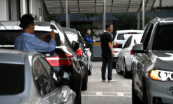 BMW 문제 진단 차량, 평택항으로 옮긴다