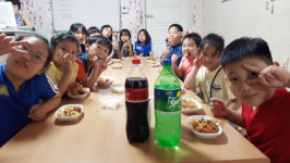 GIST 사회공헌단-아주커치킨, 지역아동센터 사회공헌 나눔활동