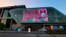 창성시트, 순천만스카이큐브 정원역에 투명 LED 디스플레이 설치