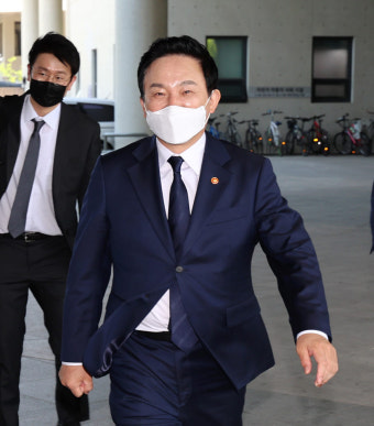취임식장 도착한 원희룡 국토부 장관