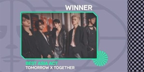 TXT, ‘MTV EMA’ 베스트 아시아 액트 수상…데뷔 첫 수상