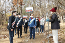 용인시, 동백호수공원서 가을철 산불 예방 캠페인 진행