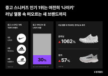 번개장터 “나이키, 중고 스니커즈 거래서 독보적 선두”