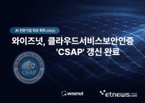 와이즈넛, CSAP 인증 갱신…공공 SaaS 보안 우수성 입증