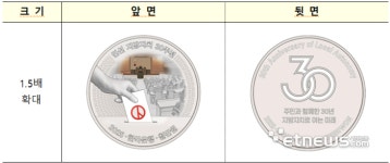 민선 지방자치 30주년 기념주화 발행