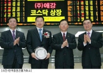 애강 코스닥 신규상장 기념식 개최