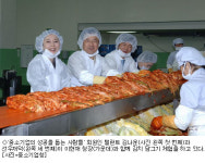 연예인 김치공장서 구슬땀…중기 체험행사