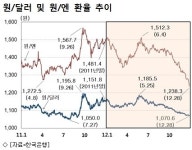작년 환율, 달러보다 엔화 대비 두 배 이상 급등