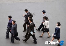[포토]고려호텔에서 바라 본 평양 시내…고층 빌딩 즐비