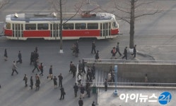 [포토]고려호텔에서 바라 본 평양 시내…고층 빌딩 즐비