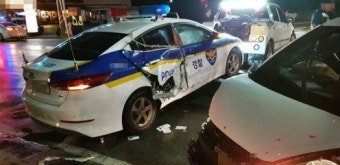 또 무면허 10대 사고? 술 먹고 경찰차 꽝! 
