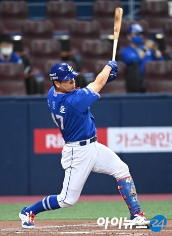 삼성 강민호, 포수 2번째 1000타점 눈앞