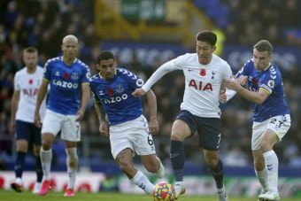 '손흥민 85분' 토트넘, 에버턴과 0-0 무승부…EPL 3경기 무승