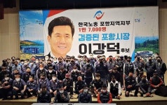 한국노총, 이강덕 포항시장 예비후보 지지 선언