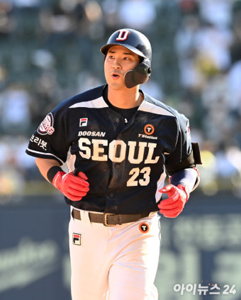 두산 강승호, 아내와 지킨 3안타 약속