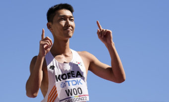 높이뛰기 우상혁, 예선 공동 1위 세계선수권 결선행