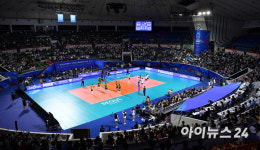 [포토]잠실학생체육관을 열광 시키는 배구 인기