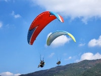 [i풍경]오색찬란한 가을 속으로, 푸른 하늘을 날다