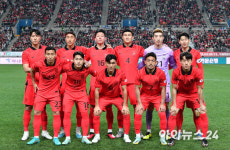 [포토]필승 의지 다지는 대한민국 베스트일레븐