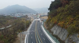 제천 3산단 진입도로 4차선 확장 개통