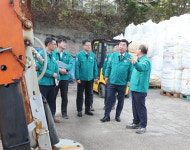 [포토] 이범석 청주시장, 제설 준비상태 점검