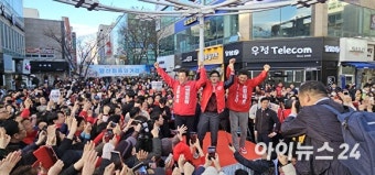 [포토] 양산 지원사격 하는 한동훈