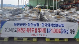 ‘옥천군 쌀’ 제주도민 입맛 잡는다…“판로 확대 직거래”