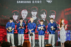 삼성전자, 중국 청두서 T1 선수단과 오디세이 체험 행사 열어