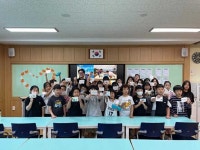 (사) 독도사랑운동본부, 태안 송암초등학교 독도 캠페인 진행