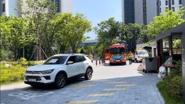 여주소방서, 아파트 단지 불법 주정차 강제처분 훈련