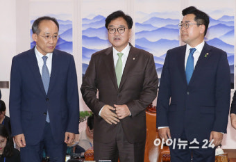[포토]의장 주재 여야 원내대표 회동