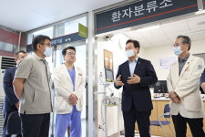 박완수 경남지사, 추석 전 삼성창원병원 권역응급의료센터 점검