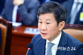 [포토]의원 질의에 답변하는 정몽규 대한축구협회장