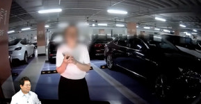 서 있으면 다야?…주차구역에서 버틴 얌체 여성 [기가車]