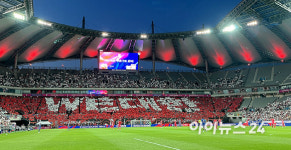 [포토] WE대한 한국 축구,  11회 연속 월드컵 본선 축하 카드섹션