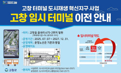 고창 공용버스터미널, 내달 7일 임시터미널로 이전