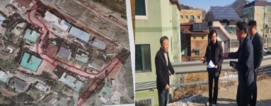 황미상 의원, 처인구 유방5통 마을회관 인접 생활도로 현장 점검