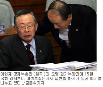 국회 대정부질문 스케치