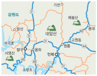 [한국의 숲, 한국의 명산](13) 강원 양구·인제군 대암산