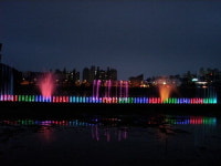 순천시 조례호수공원, ′음악분수′가동