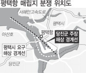 평택시 - 당진군 매립지 관할권 또 격돌