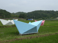 영천 가상리 들녘에 꿈실은 종이배 둥둥